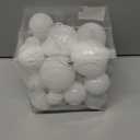 Christmas Balls Ornaments -36pcs Shatterproof Christmas Tree Decorations with Hanging Loop for Xmas Tree Wedding Holiday Party Home Decor,6 Styles in 3 Sizes(White)