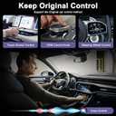 Wireless Carplay Adapter, 2025 Upgrade Converts Wired to Wireless Adapter for iPhone, Auto Connect Dongle for Apple Car Play, Bluetooth No Delay Control for Cars from 2016 and iOS 10+, Silver