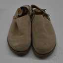 Clogs for Women Platform Clogs Slippers Classic Suede Leather Mules with Arch Support Comfortable Slip-on Sandals Shoes for Indoor Outdoor (9.5, Apricot)