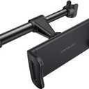 Lamicall Car Headrest Mount, Tablet Headrest Holder - Stand Cradle Compatible with iPad Pro Air Mini, Galaxy Tabs, Other 4.7-10.5" Cellphones and Tablets - Black