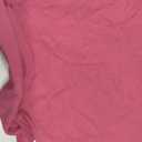 LYANER Womens Polo Shirts Short Sleeve Business Casual V Neck Collared Button Fitted Tops (Pink, L)