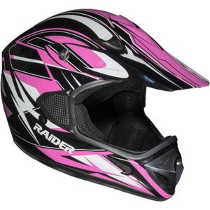 Raider RX1 Adult MX Off-Road Helmet (Pink, S)