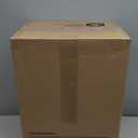 Ninestars Automatic Touchless Infrared Motion Sensor Garbage Can, 13 Gal 50L, Stainless Steel Base (Rectangular, Black Lid), Black Trim