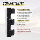 Vurkcy 25401-9N00D Front Power Window Switch Master Button Control Compatible with 2009-2012 Nissan Maxima, Infiniti 2007-2008 G35/ 2009-2013 G37/ 2011-2012 G25/ 2015 Q40 Orange Backlight 4 AUTO