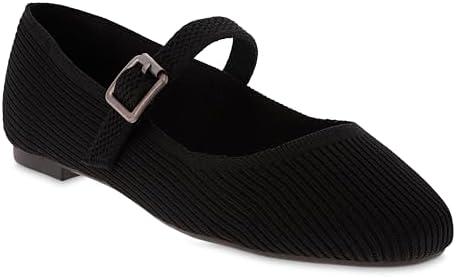 MIA Women's Brita Mary Jane Stretch Knit Flat Sandals, 8