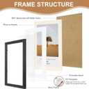 3 x 3 Pack A3 Picture Frame, Solid Wood Frames with perspex Front for Wall Mount 11.7 x 16.5 inch Photo Frame/Paintings Frames/Poster Frame/a3 certificate frame for wall and home decor,Office, Gallery