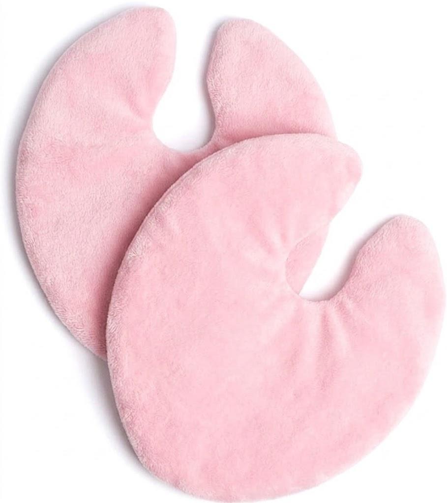 Breast Therapy Packs, Natural Clay Hot & Cold Breast Pads with Covers & Bag, Reusable Breast Ice Packs for Mom's Breastfeeding Essentials
