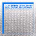 Bubble Cushioning Wrap Rolls, 3/16" x 12" x 72' ft Total [2 Rolls of 36 Feet] Perforated Every 12", 20 Fragile Stickers for Packaging, Shipping, Mailing
