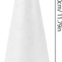 DOITOOL Cardboard Cones 3PCS White Craft Foam Cones for Crafts 12 Inch, Christmas Foam Tree for DIY Crafts, DIY Christmas Gnomes, Holiday Decor White Craft Balls