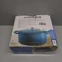 Crock-Pot Artisan 7-Quart Oval Enameled Cast Iron Dutch Oven  Teal Ombre, Durable Cookware for Slow Cooking, Roasting, Baking with Lid