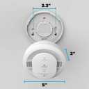 Kidde Smart Smoke Detector, Ring App Enabled for Real-Time Notifications, Wire-Free Interconnectivity, AA Battery Powered, Exp.Date: December 12 2035