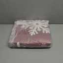 3 x 5 Christmas Area Rug Xmas Snowflake Washable Non Slip Rug, Red White Xmas Winter Doormat Holiday Decor Carpet for Living Room Bedroom Dining Room Kitchen Bathroom Hallway