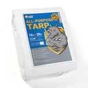 White Tarps Heavy Duty Waterproof 10x20 Feet Large Thick Tarp Cover 12mil, White 