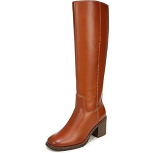 ZODIAC Women's Cindy Tall Block Heel Boot (Brown, 9 1/2, Medium)