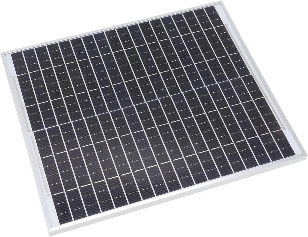 20W 18V Monocrystalline Silicon Solar Panel, Photovoltaic Panel for Power Generation, Sturdy and High Efficiency, Easy to Install, Ideal for Off Grid Applications and Small Dryi