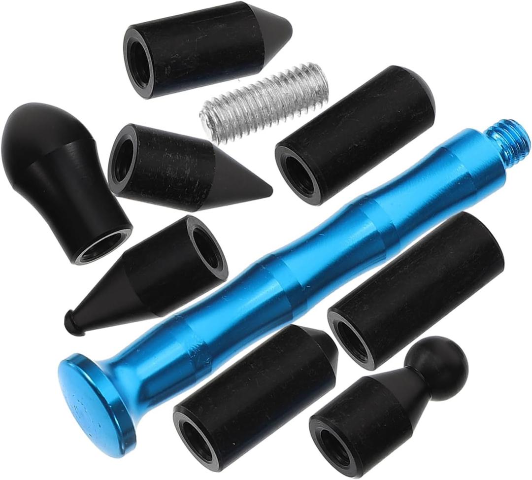 Cabilock 1Set Body Repair Tool Paintless Dent Removal Tap Down Pen with Replacement Tips Compact Durable Surface Repair Tool for Fixing Auto Repair Kit