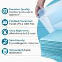 40 XL 36 x 36 Heavy Duty Ultra Absorbent Bed Pads w/ Adhesive by Nurture | Disposable Chux Liners, Underpads, Adult Incontinence Hospital Grade Chucks