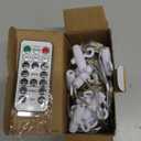 Brightown 300 LED Fairy Curtain Lights, 9.8ft x 9.8ft Warm White Curtain String Lights, USB Plug in 8 Lighting Modes Christmas Decoration, Hanging Lights with Remote for Bedroom Indoor Weddings Dorm