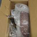 Rolling Stool with Wheels, PU Leather Small Office Chair with Foot Rest,Versatile Adjustable Swivel Stool for Tattoo Massage Salon Spa Teach Medical Facial Office Home Work Kitchen (Ember Brown)