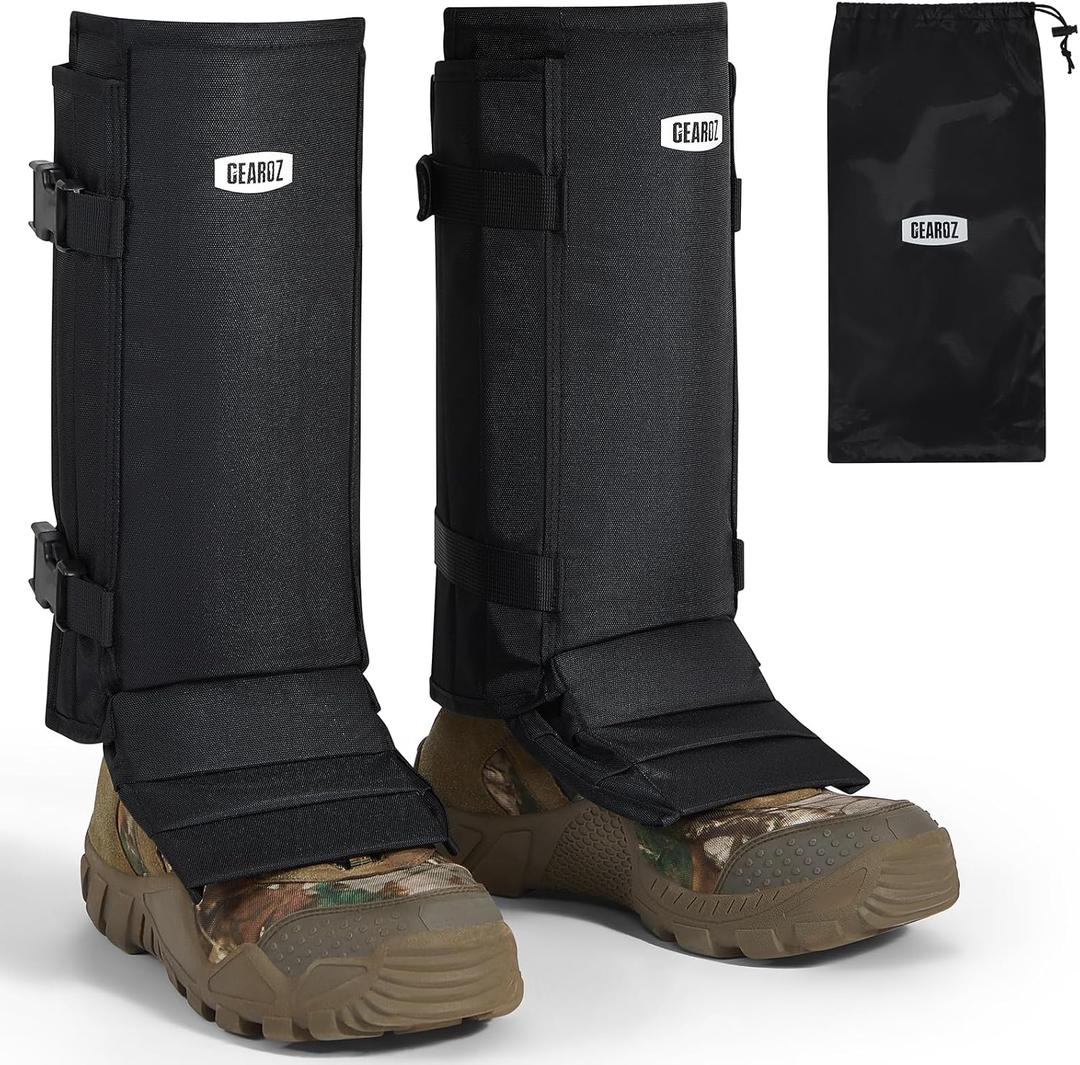 GearOZ Snake Gaiters Snake Chaps, Durable Lower Legs Snake Guards, Snake Bite Protective Gaiters, Anti-Snake Gaiters for Men/Women, Adjustable Size for Hunting/Hiking/Farm Working