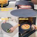 3 x Silicone Heat Resistant Mat for Ninja Crispi Air Fryer,Non Slip Trivet for Ninja Air Fryer Accessories,Heatproof Potholder for Crispi Air Fryer,Protects Countertops, Easy to Clean (Olive Green)