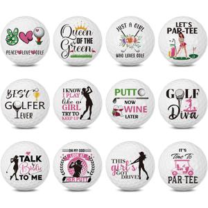 12 Pcs Golf Retirement Gifts for Women Men Funny Golf Balls Set for Father Mother Son Boss Coworker Employee Husband Grandpa Golfers Lovers Retirement Gifts