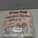 Uphome Boho Bathroom Rug Mat 18x26, Extra Soft Non Slip Absorbent Water Bath Rug, Quick Dry Machine Washable Microfiber Shaggy Shower Mat, Bath Mat for Bathroom FloorBathtub Sink Toilet Vanity, Orange