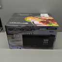 Emerson MW9255B Countertop Microwave Oven, 6 Pre-Programmed Settings, Removable Glass Turntable and Child Safety Lock, 0.9 Cu ft, 900W, Black