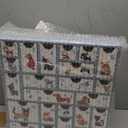 Wooden Refillable Advent Calendar 2025, 14.6 Inch 24 Days Pet Christmas Countdown Calendar with Large Storage Drawers, Holiday Decor for Kids Cat Dog Lovers, Reusable Fillable Xmas Empty Box