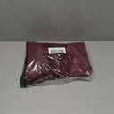 Langwyqu Womens Crew Neck Button Down Cardigan Sweaters Blazer Casual Long Sleeve Knit Solid Sweater with Pockets (Medium, Wine Red)