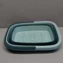 Collapsible Foot Bath Basin for Soaking Feet,Pedicure Foot Spa, Foot Tub with Handles and Massage Acupoint,Multifunction Collapsible feeting Soak Tub-Green (1 Pack)