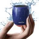 Small Speaker, Bluetooth Speaker with 360HD Stereo Sound and Robust Bass, Mini Speakers with Hands-Free Call, IP67 Waterproof, Portable Speakers for Shower, Room, Car, Trip, Ideal Gift for Men, Women (Navy blue)