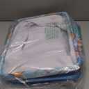 Summer Beach Wooden Starfish Storage Basket Bins, Ocean Nautical Decorative Baskets Storage Box Collapsible Storage Cubes Organizer with Handles for Nursery Shelf Closet Office Home Bedroom,1