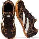 Barefoot Shoes Women Casual Sneakers,Wide Toe Box Shoes Women Zero Drop Barefoot Shoe Men,Minimalist Trail Running Shoe,Non-Slip Lightweight Breathable Comfortable Fashion Walking Hiking Shoes Unisex, 42, Leopard
