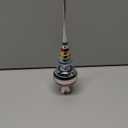 Gejoy Mexican Glass Christmas Finials Tree Topper Platos De Barro Ornaments Cielito Lindo Spherical Blown Glass Mexicanos Tree Topper Finials Holiday Indoor Suitable for Party Decoration, 9.8 Inches  