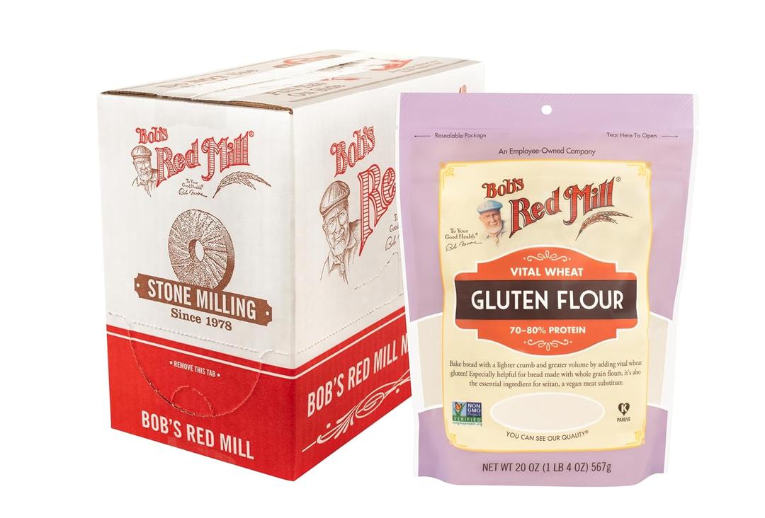 Bob's Red Mill Vital Wheat Gluten Flour, 20oz (Pack of 1) - Vegan, Keto Friendly, Kosher (EXP 07/18/26)