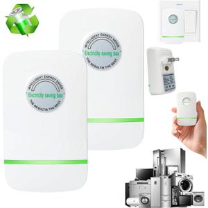 2PCS Energy Saver, 2026 Upgraded Power Energy Saving Device, Electricity Saving Device for Home US Plug 90V-250V 30KW, for Household Office Market