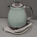 Evoloop Electric Tea Kettle, 1500W /1.0L Hot Water Boiler Heater Pot, Retro Small Electric Kettle, 100% Stainless Steel BPA Free Electric Teapot, Auto Shut-Off & Boil-Dry Protection