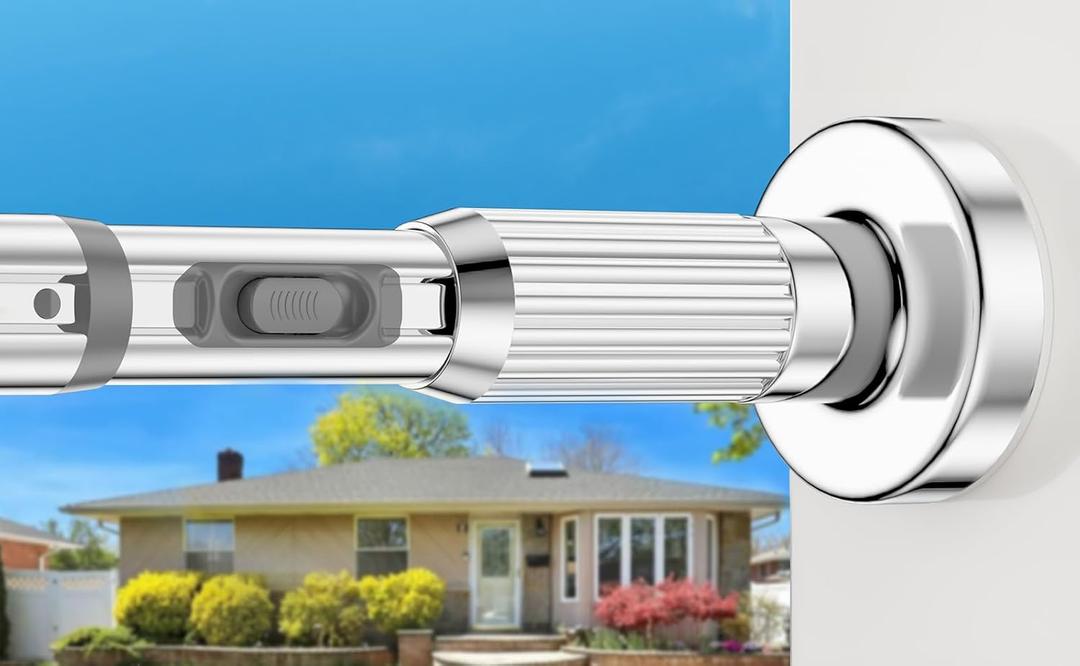 Tension Rod 41-86inch Silver Heavy Duty Tension Curtain Rods no Drilling