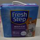 Fresh Step Clumping Cat Litter, Multi-Cat, Long Lasting Odor Control Kitty Litter with Activated Charcoal, Low Dust Formula, 14 lb