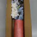 Fake Flowers in Vase Artificial Flowers Coffee Table Decor, Faux Flowers in Vase, Flower Arrangements Artificial Plants Silk Flowers for Home Decor Indoor Centerpiece Table Decorations (Blue White)