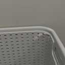 Sterilite 6-Pack Tall Weave Basket, Wicker-Style Plastic Open Storage Bin, Cement Gray - Multi-Purpose Decorative Organizer for Laundry Area, Shelves, Closets, Pantries, Living Rooms or Offices
