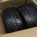 2 Pcs 15x6.00-6'' Lawn Mower Tires Flat Free, 15 nhs Solid Tire and Wheel with 3/4" & 5/8" Precision Bearings, 1" Bushings, 3"-3.5" Centered Hub for Craftsman John Deere Husqvarna Riding Mowers