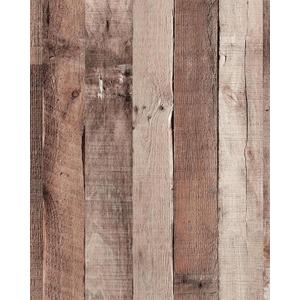 Yun-aeon Natural Wood-Cinnamon Wood Contact Paper Peel and Stick Wallpaper 17.3"x 120"Self Adhesive Removable Vintage Faux Wood Wall Paper Plank Shelf Home Decoration Kitchen Counter Cover Use