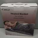 Heated Throw Blanket Electric Blanket 50X60in - Fast Heating Blanket Ultra Soft Electric Throw for Adults with 5 Heat Levels & 4 Hrs Timer, Machine Washable, Office Warm Blanket for Winter(Gray)