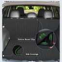 Floor Mats Custom Fit for Jeep Compass 2017-2025 2026 Trunk Mat with Backrest Mat All Weather TPE Rubber Cargo Liner Anti-Slip Full Set for Compass Accessories (Trunk Mat+Backrest Mats+Floor Mats)