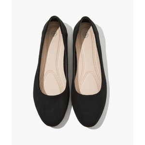Shupua Flats for Women Round Toe Flat Shoes Dressy Black Ballet Flats Comfortable Womens Dress Shoes Ballerina Flats for Work SIZE 7