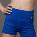 Rebel Athletic Women's Legendary Compression Short (Blue, XL)