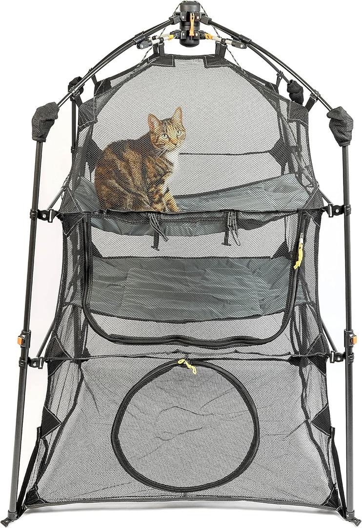 Outback Jack Catio Outdoor Cat Enclosure, (Kitty Katio) for Indoor Cat or Multiple Cats - Portable Tent, Play Tent for Cats, Catio, Outside Enclosure