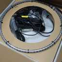 Ehaho 17" Double Row Wheel Lights, Brighter RGB Dream Chasing LED Rim Lights with App & Remote Control, Music Wheel Ring Light with Turn & Braking Signal Compatible with Various Trucks SUV Car4PCS